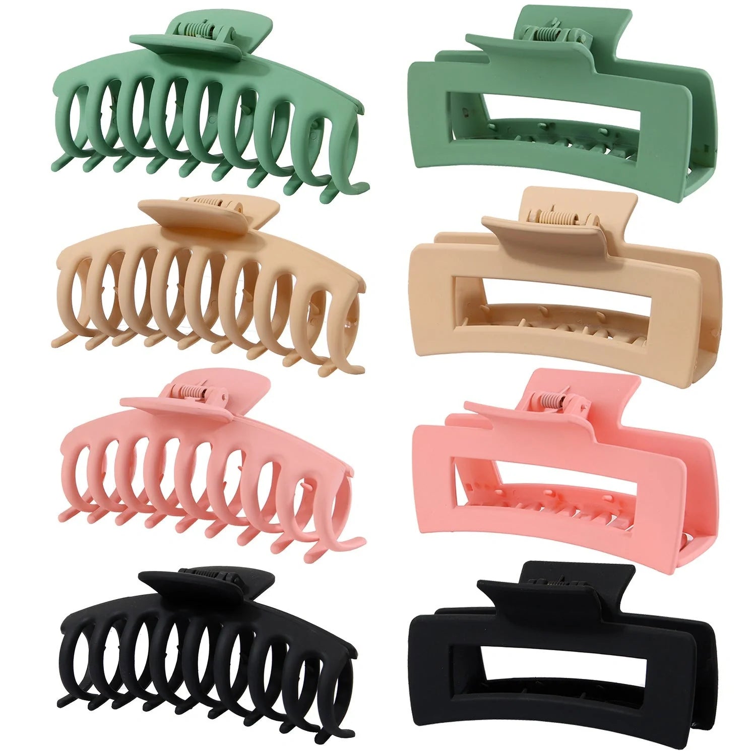 Candy-coloured plastic ponytail clip for showers and daily hair styling