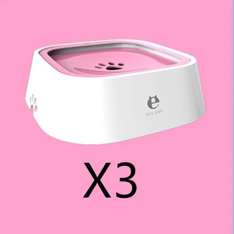 Spill-Proof Floating Pet Water Bowl with Slow Water Intake, Premium ABS & PP Construction, Available in Various Colors and Quantities