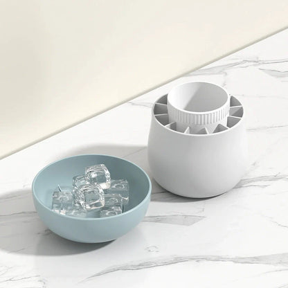 Silicone mushroom-shaped ice cup mold for easy ice making and demoulding