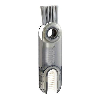 Versatile multi-purpose bottle cleaning brush set with spiral design for reaching into narrow crevices and tough-to-clean areas