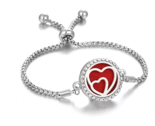 Stylish Aromatherapy Bracelet with Essential Oil Diffuser in various designs