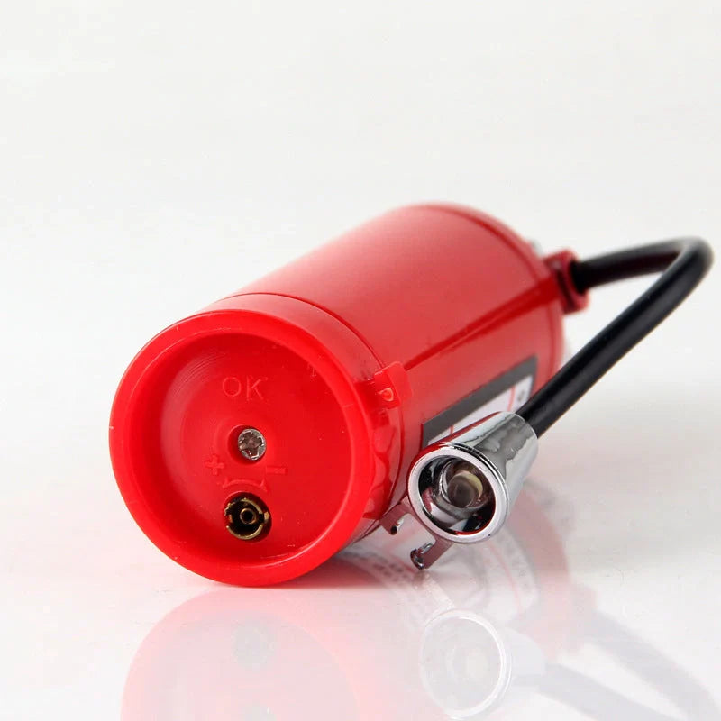 Creative fire extinguisher shaped lighter in red with light, alloy construction, butane-free
