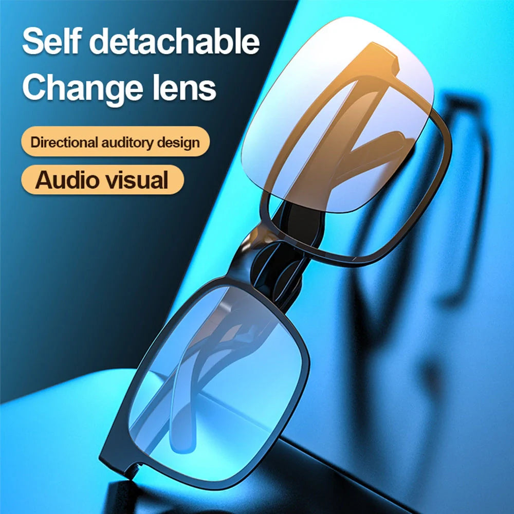 Bluetooth 5.0 smart sunglasses with waterproof design for sports and calls