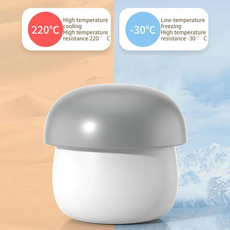 Silicone mushroom-shaped ice cup mold for easy ice making and demoulding