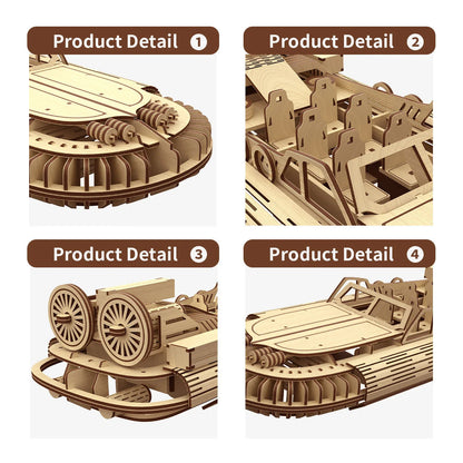Allengrad Speedboat Puzzle Toy wooden assembly game for creative minds
