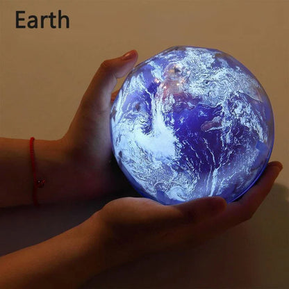 Celestial Starry Night Light projecting a mesmerizing display of stars, planets, and galaxies on the wall and ceiling