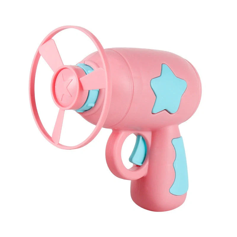 LED Light Pet Toy Set with flying saucer launcher and luminous discs