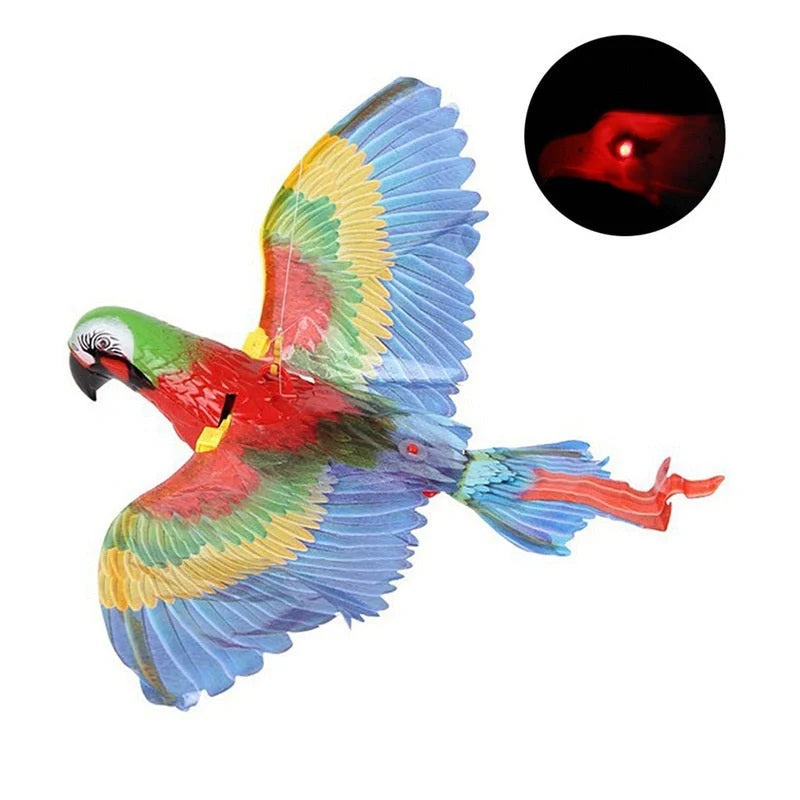 Interactive hanging eagle cat toy for dynamic play
