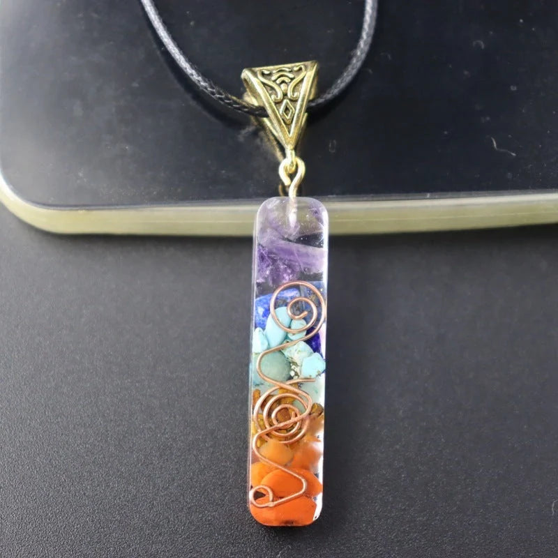 Elegant Chakra-Infused Crystal Pendant: Mindful British-Designed Jewellery for Spiritual Wellness