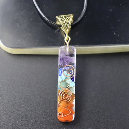 Elegant Chakra-Infused Crystal Pendant: Mindful British-Designed Jewellery for Spiritual Wellness
