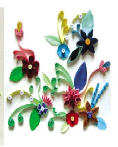 Premium DIY Quill Art Craft Kit with multicoloured paper strips and essential tools for paper quilling