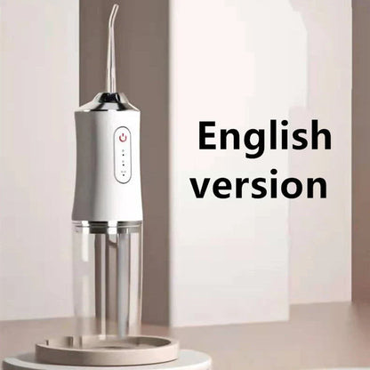 Rechargeable dental water flosser with multiple colour options and USB charging capability