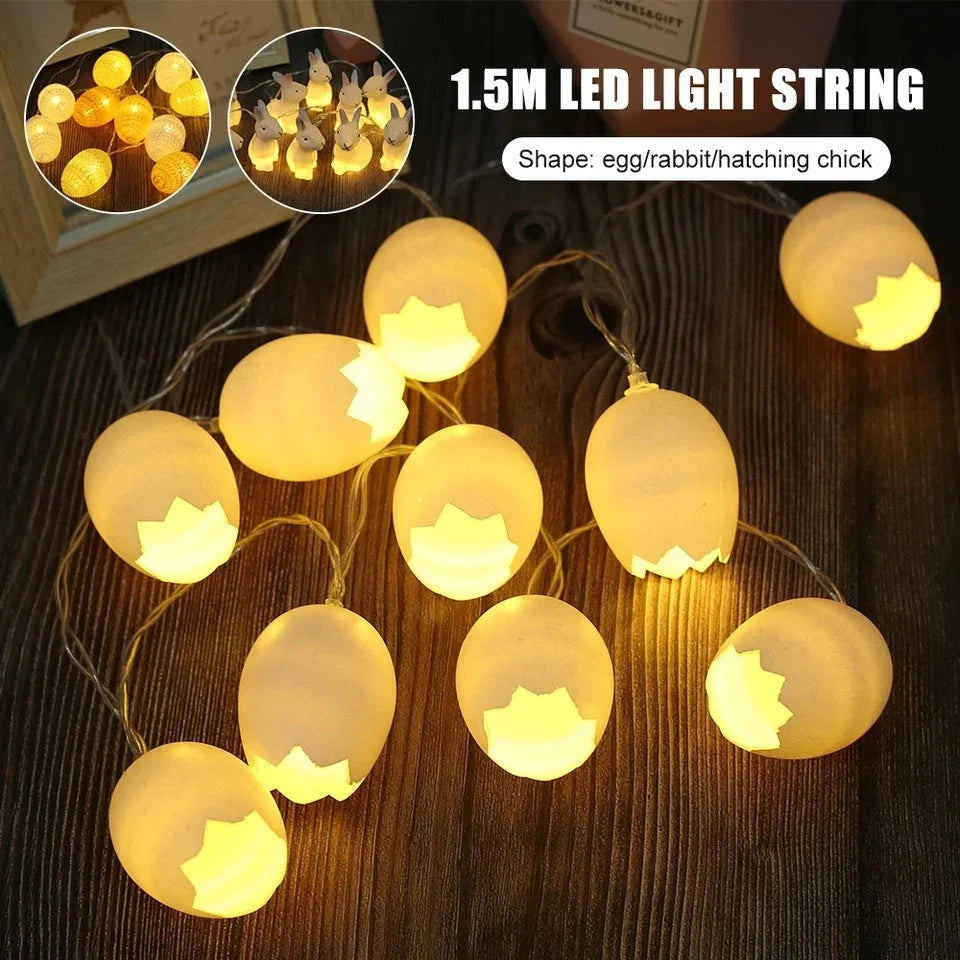 Easter Broken Shell Egg LED String Lights for festive decoration