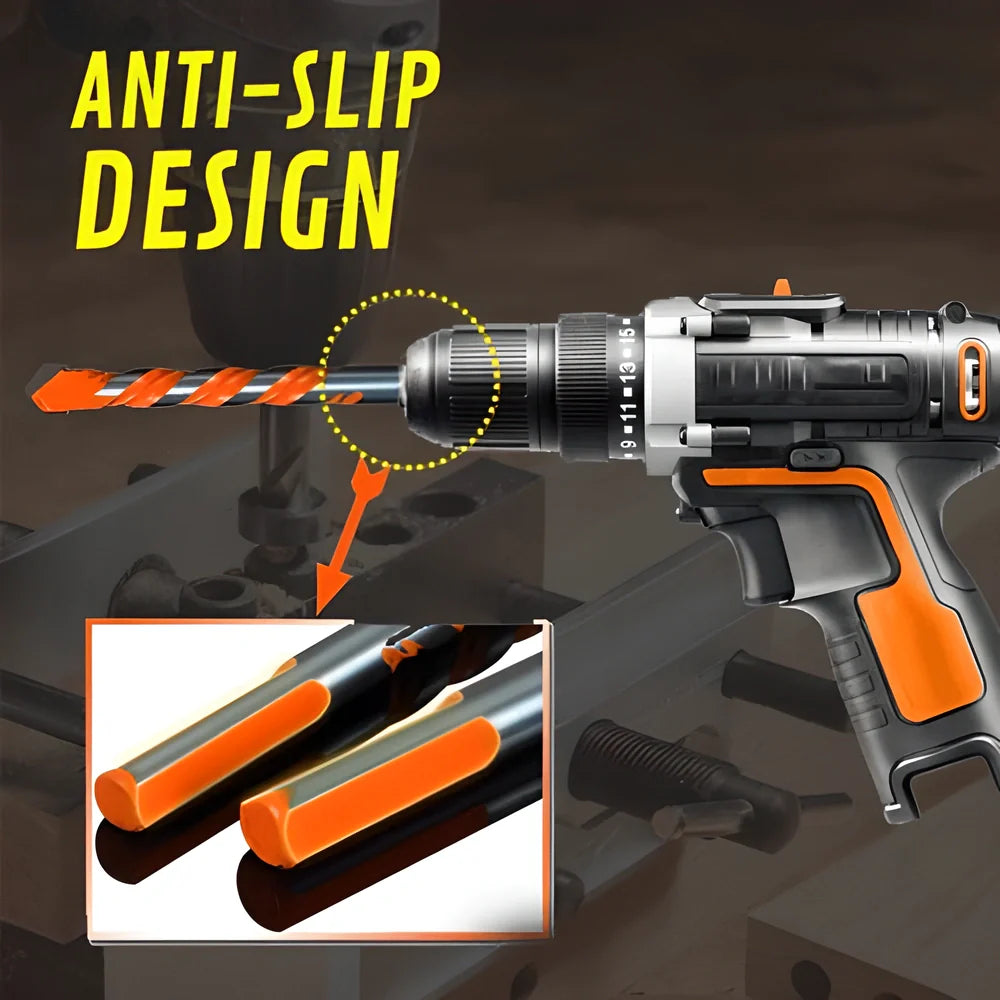 Premium Multi-Functional Tungsten & Carbide Drill Bits - Versatile Set for Drilling Through Steel, Concrete, Brick, Glass, and More