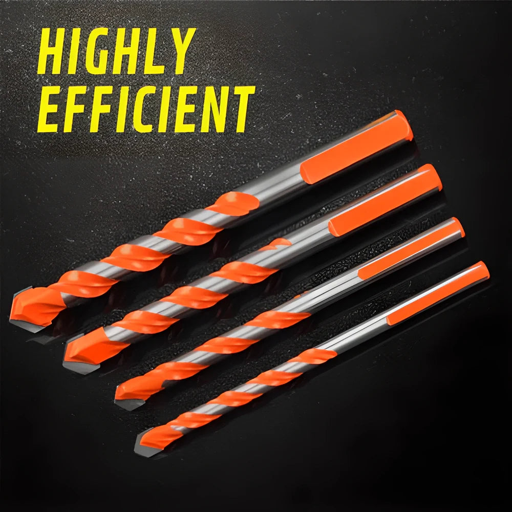 Premium Multi-Functional Tungsten & Carbide Drill Bits - Versatile Set for Drilling Through Steel, Concrete, Brick, Glass, and More