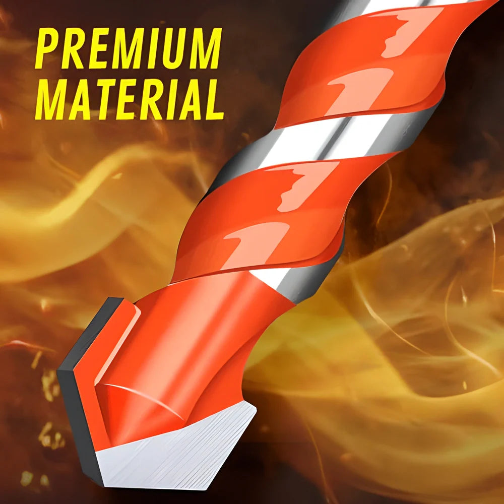 Premium Multi-Functional Tungsten & Carbide Drill Bits - Versatile Set for Drilling Through Steel, Concrete, Brick, Glass, and More