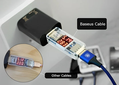 3-in-1 Rapid-Charge Cable with Type-C, Micro-USB and Lightning Connectors