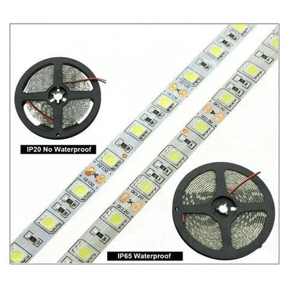 Stunning 60-Bead LED Light Strips with Waterproof Epoxy Coating for Versatile Illumination
