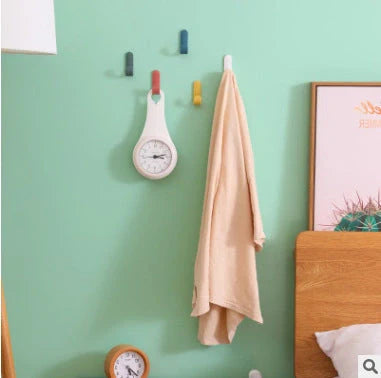 ABS door hanger for clothes with strong adhesive hooks in multiple colours