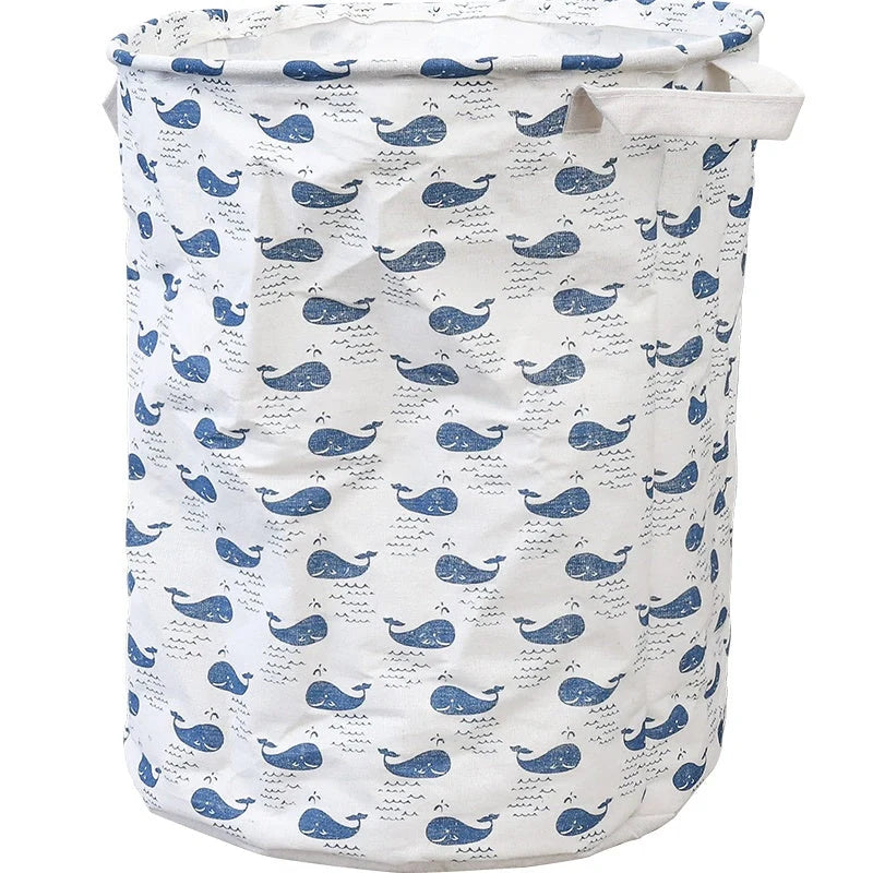 European-style cotton and linen dirty clothes basket in various designs