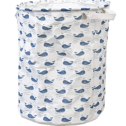 European-style cotton and linen dirty clothes basket in various designs