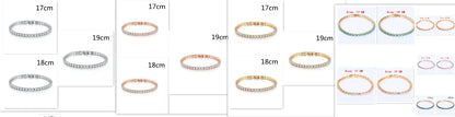 Luxury cubic zirconia tennis bracelet for women and men, available in multiple colours and sizes.