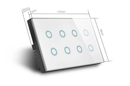 Premium Wi-Fi Enabled Smart Glass Light Switch with Intuitive Touch Control and Remote Access