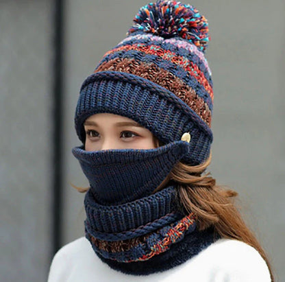 Korean winter knitted wool hat in various colours