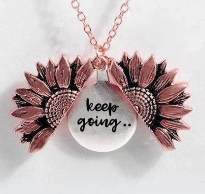 Elegant Sunflower Double-layer Lettering Necklace in various colours