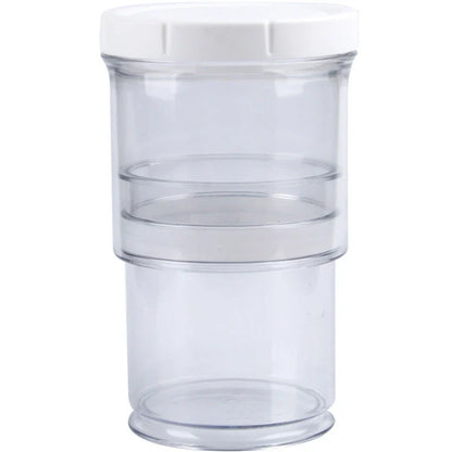 Airtight vacuum food storage containers with pump mechanism, space-saving collapsible design, and transparent BPA-free plastic construction