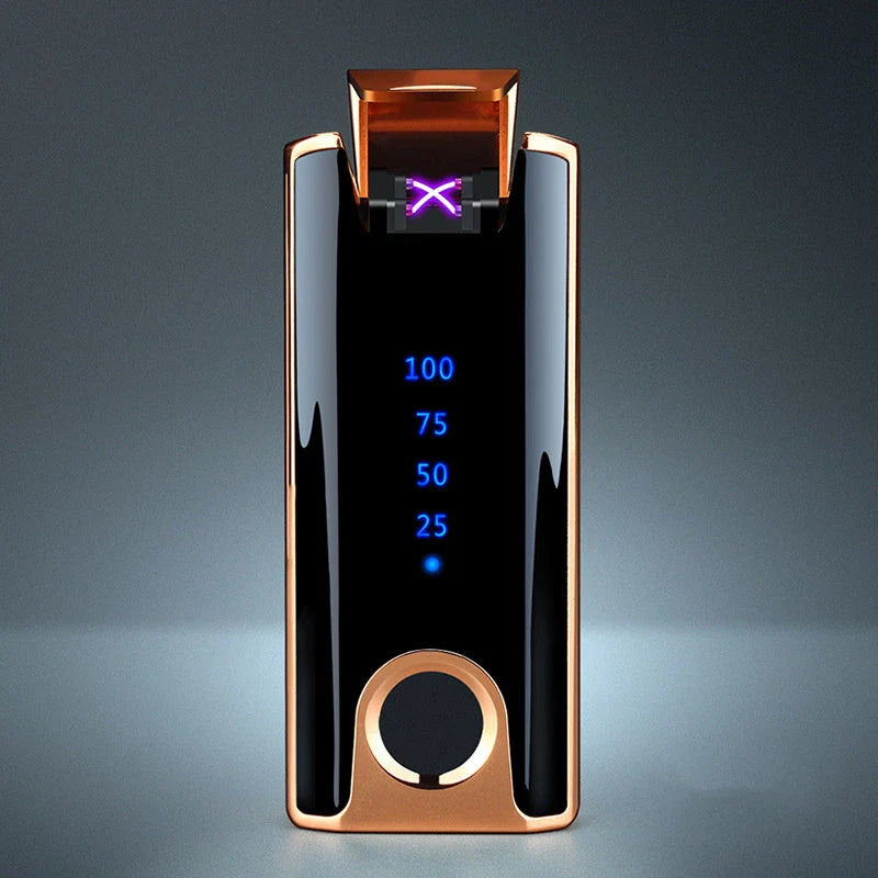 Fingerprint-Activated Lighter in Various Color Options with Stylish Ice Plating Finish