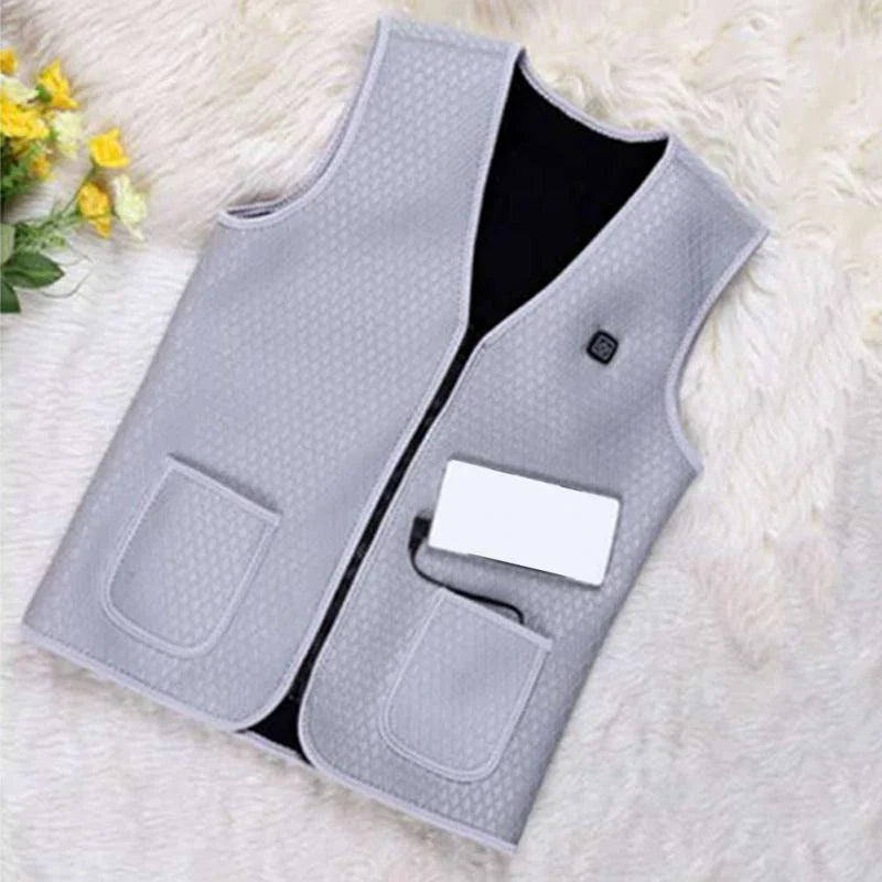 Versatile outdoor electric heated vest with adjustable heating, water-resistant design, and convenient features for activities like skiing, fishing, and more.