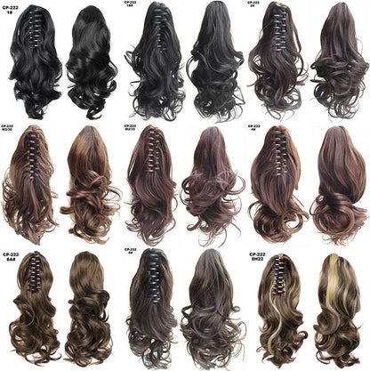 Stylish and realistic-looking hair extension ponytail wrap for versatile hairstyle upgrade