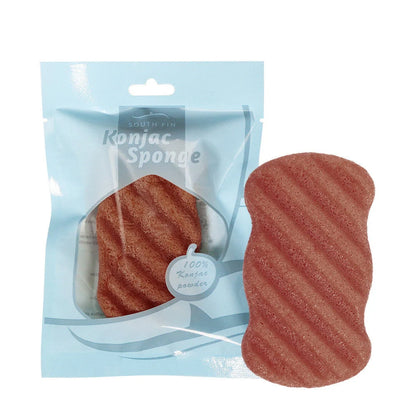 Natural konjac shower gel sponge for sensitive skin care, 100% natural fibre