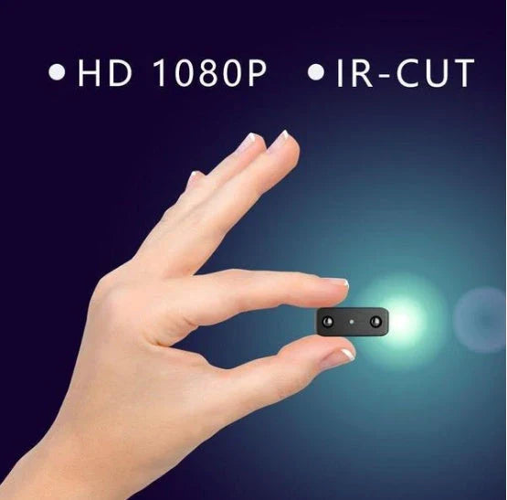Compact 1080p full HD infrared night vision hidden micro camera for home, business, and vehicle security surveillance