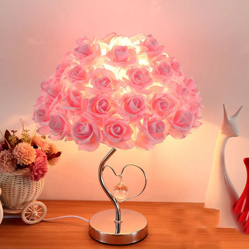Wedding Decoration Lamp with roses flower light design for romantic home ambience