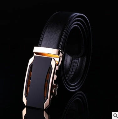 Premium leather automatic buckle belt in multiple styles and sizes