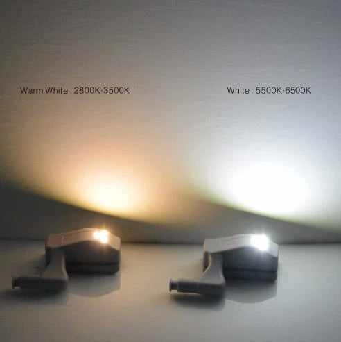 Intelligent LED cabinet lights with automatic sensor and on/off function, providing hands-free illumination for cabinets, closets, and other storage spaces.