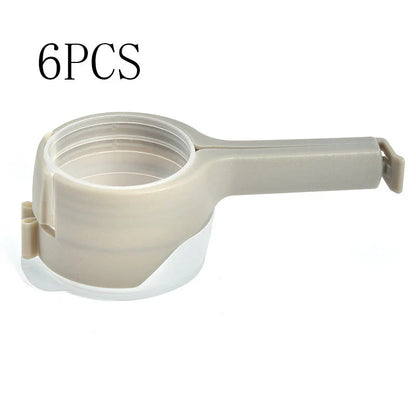 Premium food preservation clip with airtight seal and wide pouring spout to keep snacks fresh