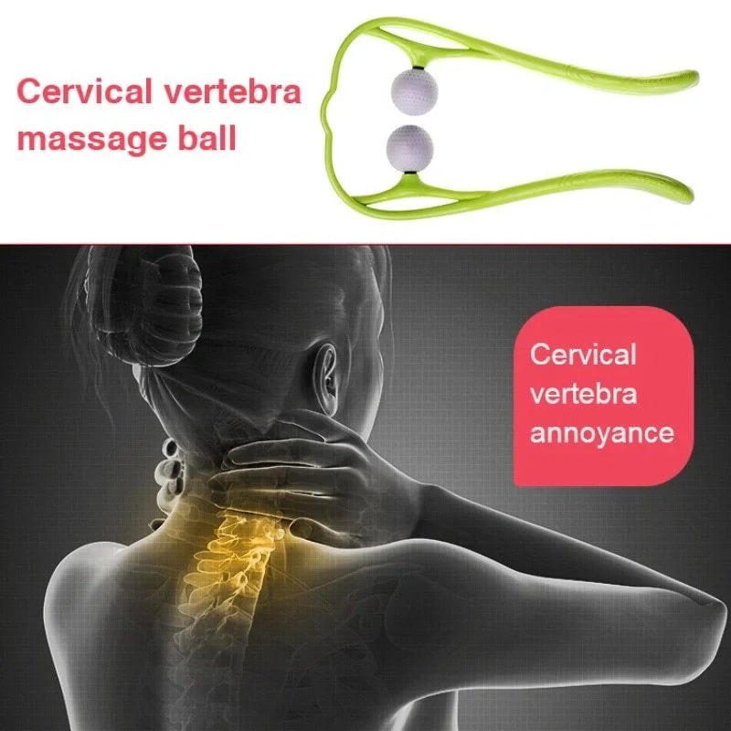 Pressure Point Therapy Neck Massager in pink, blue, and green for neck and shoulder relief
