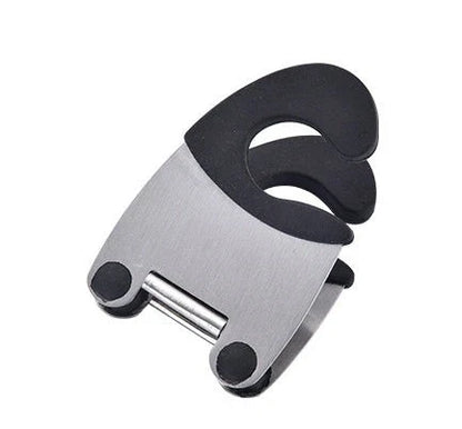 Premium stainless steel utensil holder with silicone lining and tilted design to prevent spills and keep cooking tools accessible