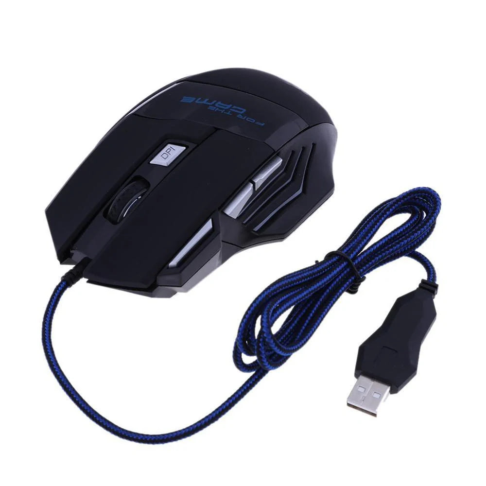 Wired Gaming Mouse with 7-Colour LED Backlight and 5500DPI precision