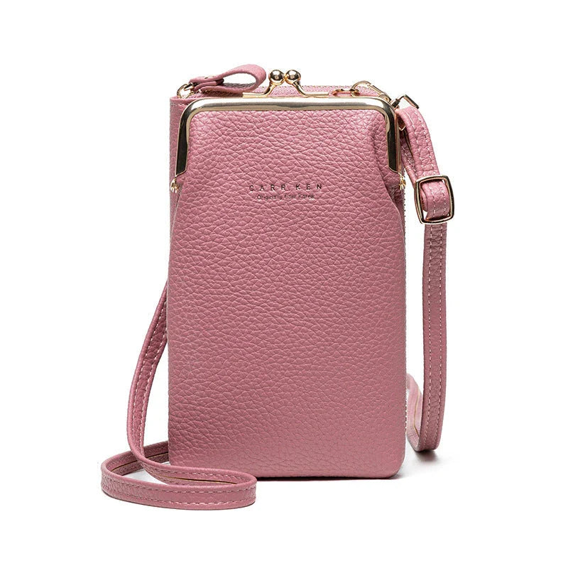 Stylish PU leather shoulder bag featuring a lychee pattern design in a range of vibrant colours