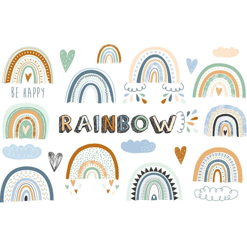 Vibrant children's cartoon PVC wall stickers for room decoration