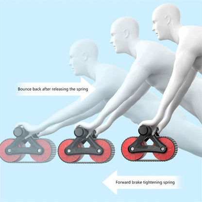 Premium Dual-Wheel Abdominal Roller for Intense Core and Arm Workouts - Durable Construction, Comfortable Grip, Suitable for All Fitness Levels