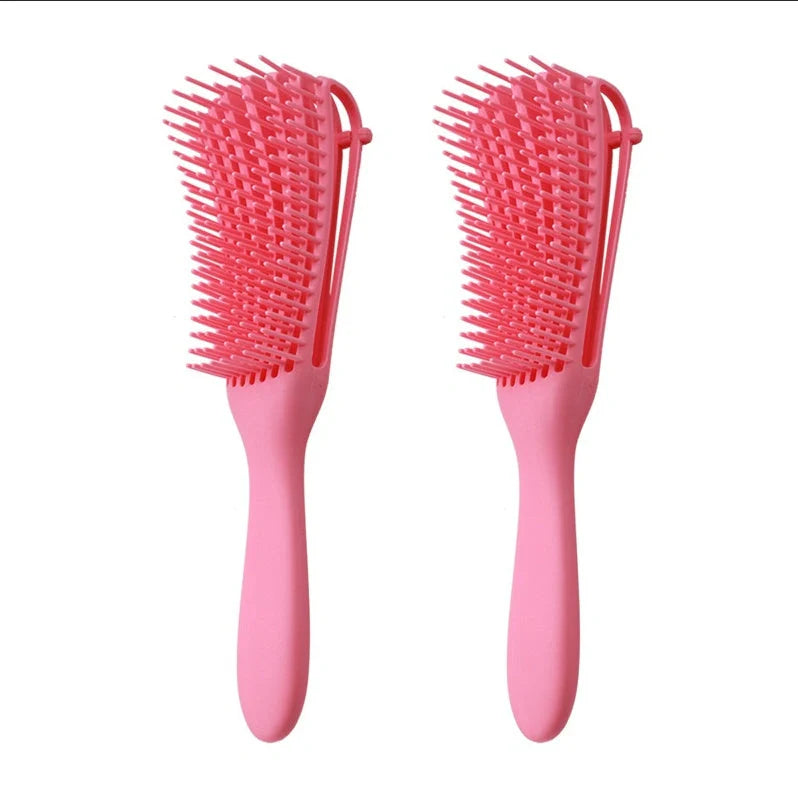 Knotted Haircut Massage Octopus Curling Comb in various colors for detangling and styling hair