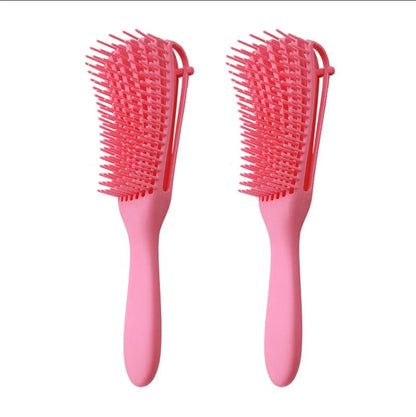 Knotted Haircut Massage Octopus Curling Comb in various colors for detangling and styling hair