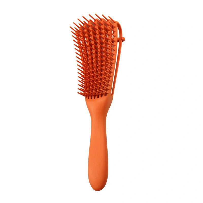 Knotted Haircut Massage Octopus Curling Comb in various colors for detangling and styling hair