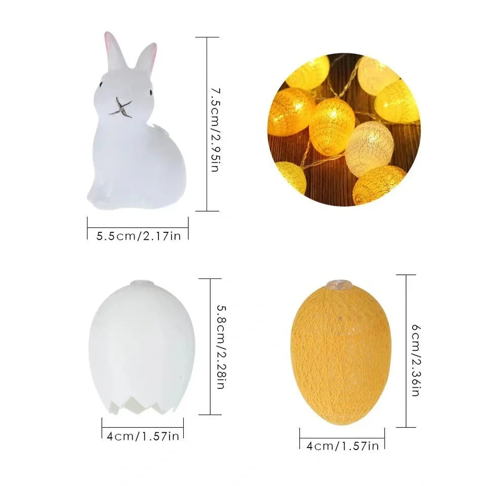 Easter Broken Shell Egg LED String Lights for festive decoration