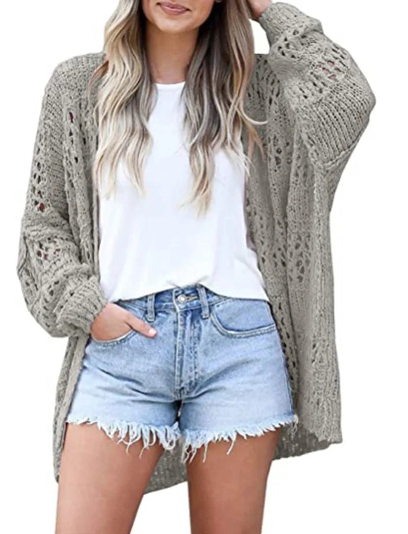 Lightweight loose cardigan sweater in various colours, perfect for stylish layering